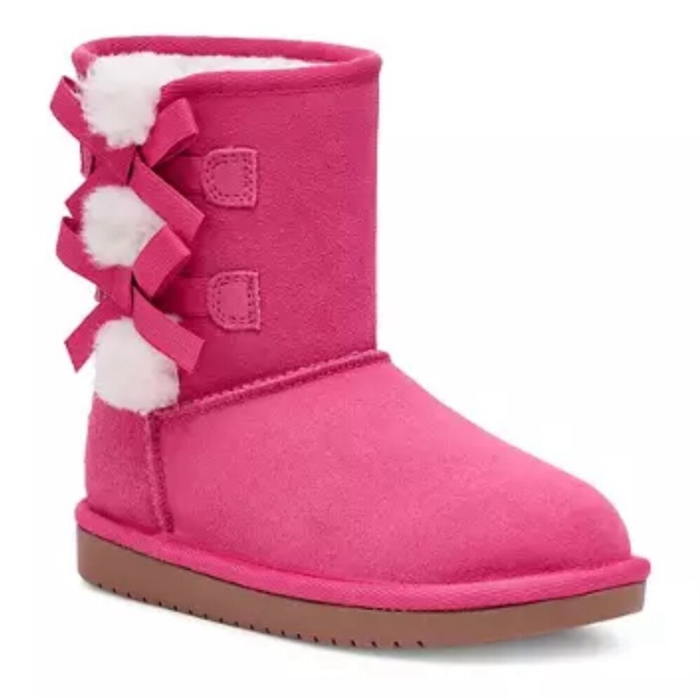 UGG Koolaburra - Victoria Pink Kids Boot with Bows